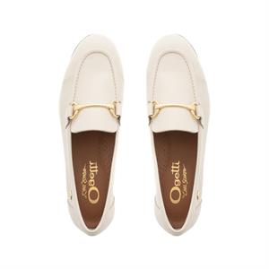 Carl Scarpa Arlie Leather Snaffle Loafers Off White
